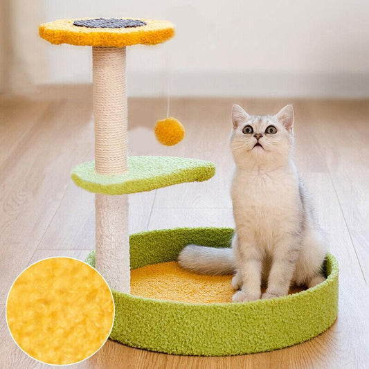 Cat Tree Scratching Tower – Compact Scratcher & Play Spot