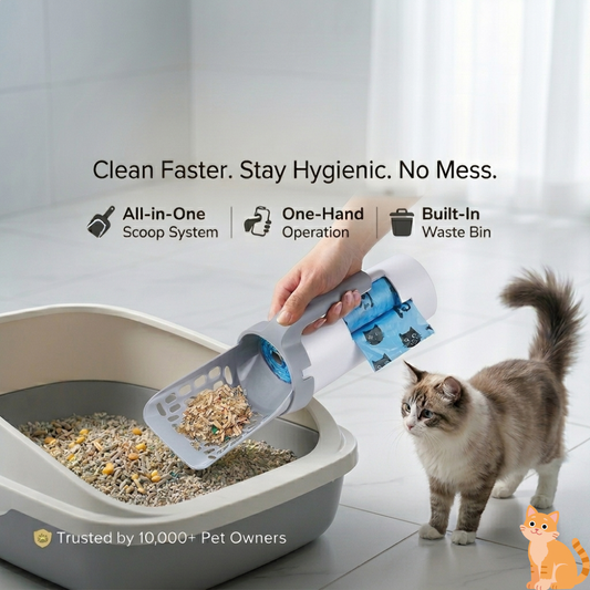Furrsa Smart Cat Litter Scoop + 1 Garbage Bag Roll