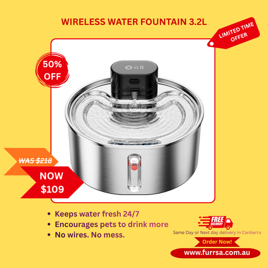 Furrsa Wireless Pet Water Fountain 3.2L