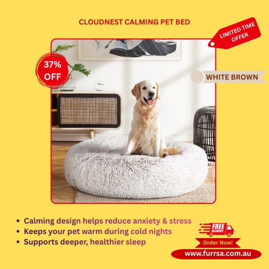 CloudNest Calming Pet Bed – Anti-Anxiety Comfort for Deep Sleep