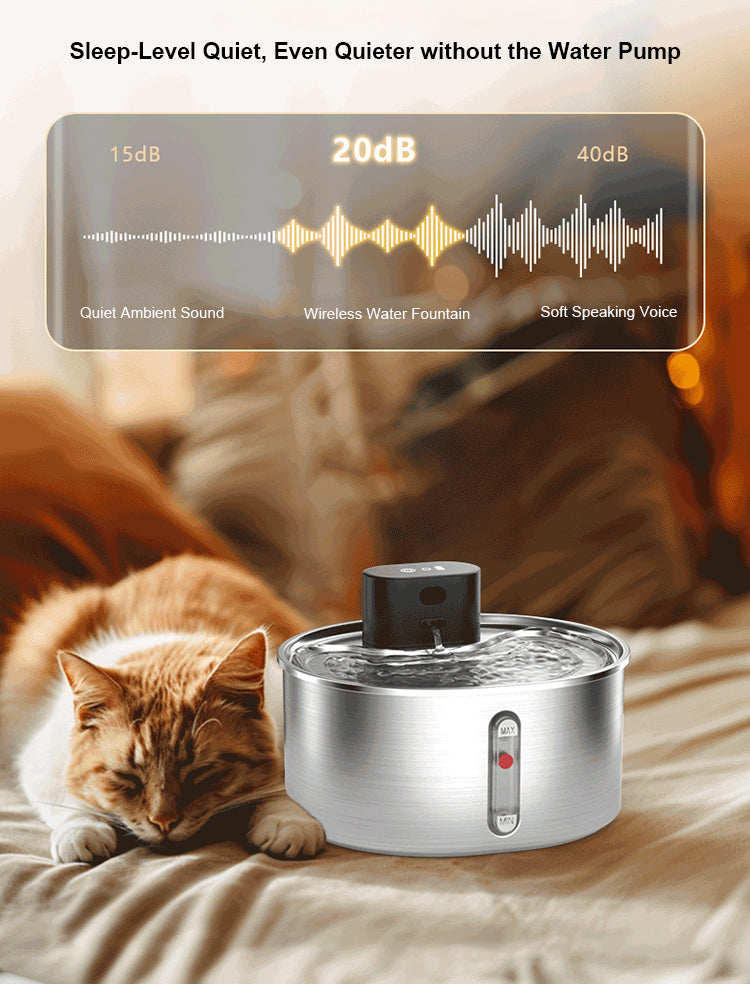 Furrsa Wireless Pet Water Fountain 3.2L