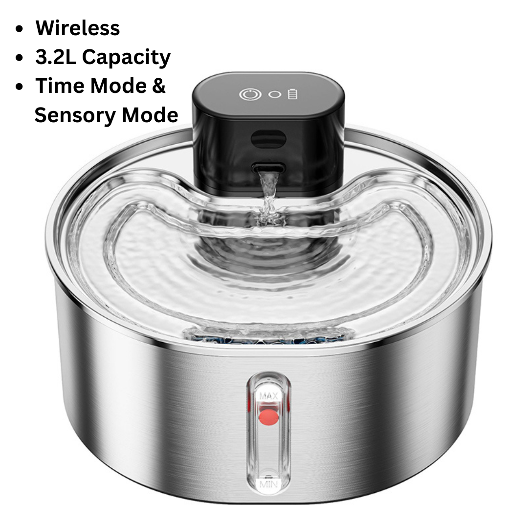 Furrsa Wireless Pet Water Fountain 3.2L